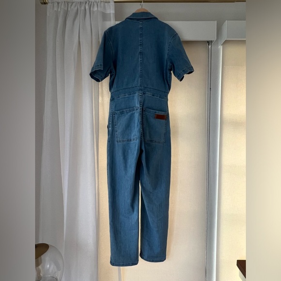 Evereve Rivet Utility Rebel denim jumpsuit, size S petite - Picture 4 of 9